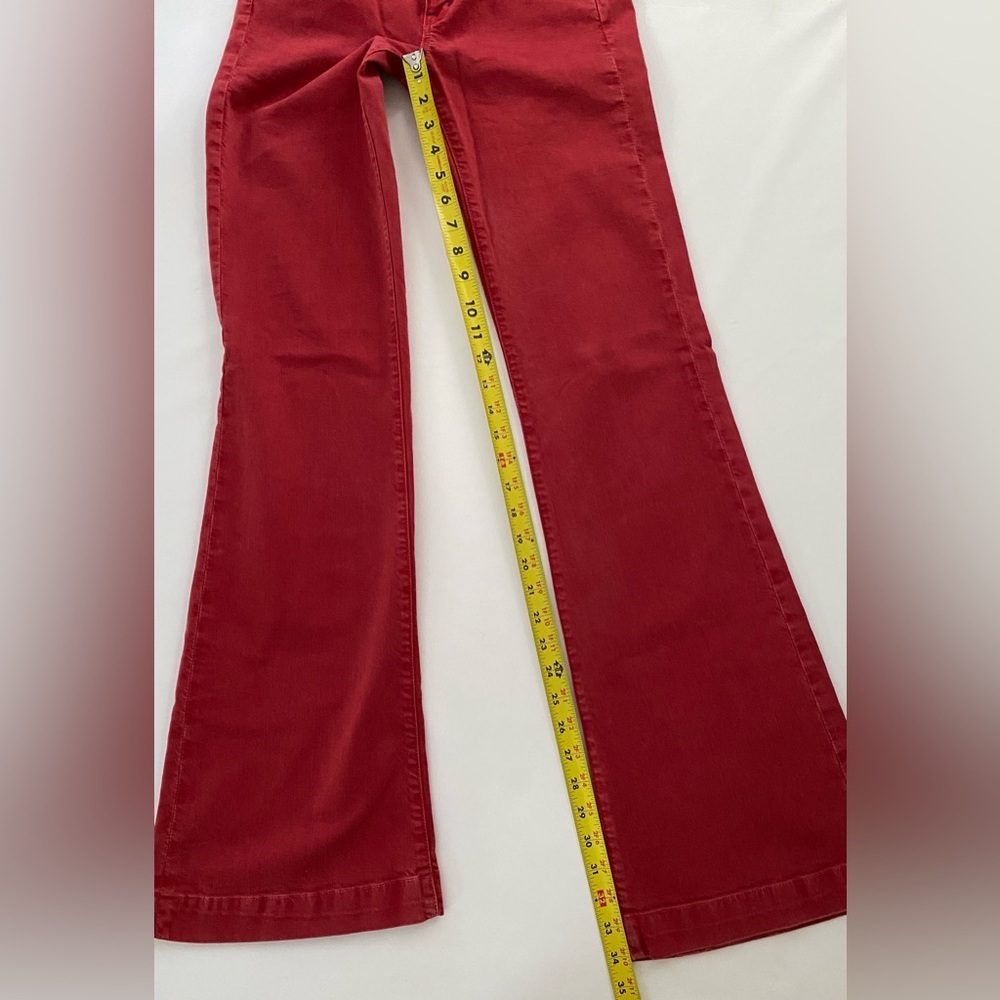 Rich & Skinny Women’s Jeans Flare Leg Pants Red size 24 - Picture 11 of 11